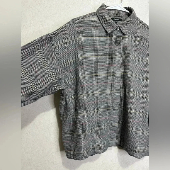 MADEWELL Flannel Bromley Shirt Buttery Soft in Ronan Plaid Size Medium - Picture 6 of 10